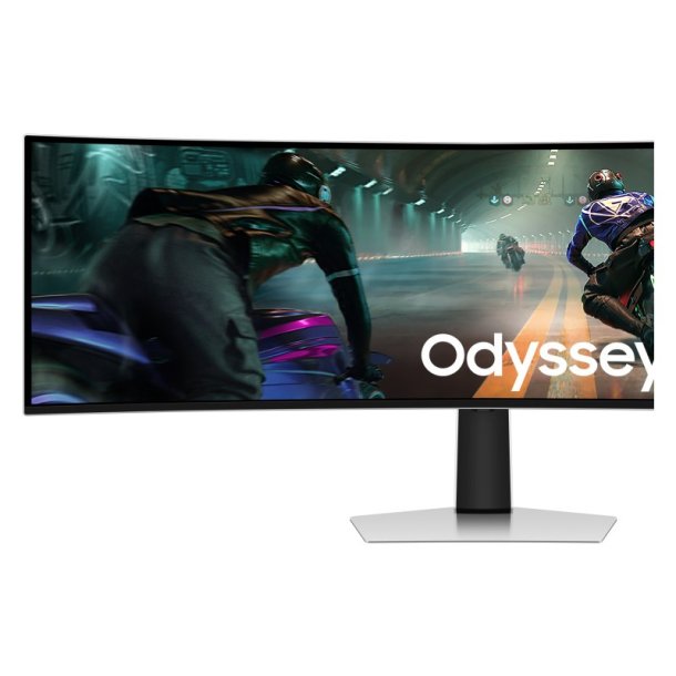 Samsung G91SD 49" skrm - 5120 x 1440 pixel - Dual QHD - OLED - 0,03 ms - Slv