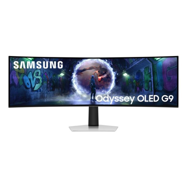Samsung G93SD 49" skrm - 5120 x 1440 pixel - Dual QHD - OLED - 0,03 ms - Slv