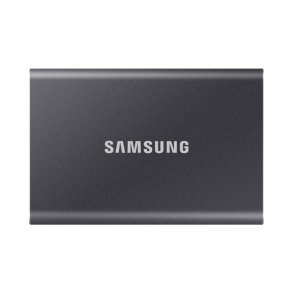 Samsung Ekstern harddisk SSD T7 1000 GB Gr�, USB Type-C, 3.2 Gen 2, Adgangskodebeskyttelse, Gr�