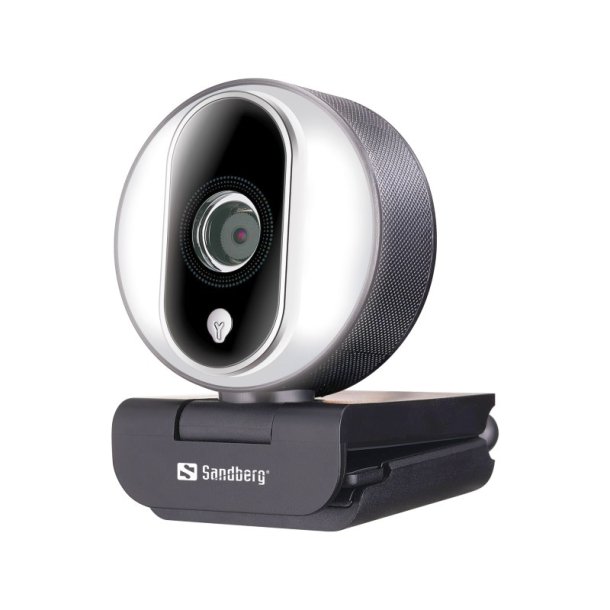 Sandberg Streamer USB Webcam Pro - sort/Silver