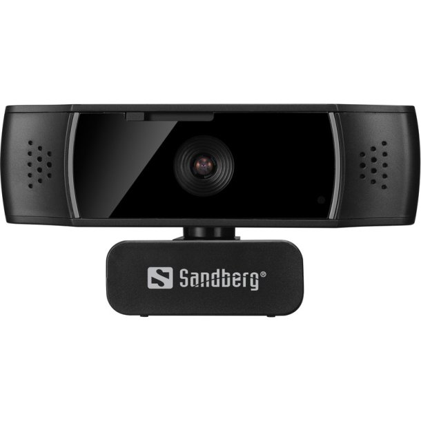 Sandberg USB Webcam Autofocus DualMic - Full HD webkamera med privatlivslukker