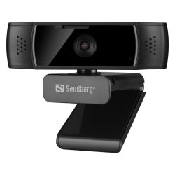 Sandberg USB Webcam Autofocus DualMic - Full HD webkamera med privatlivslukker