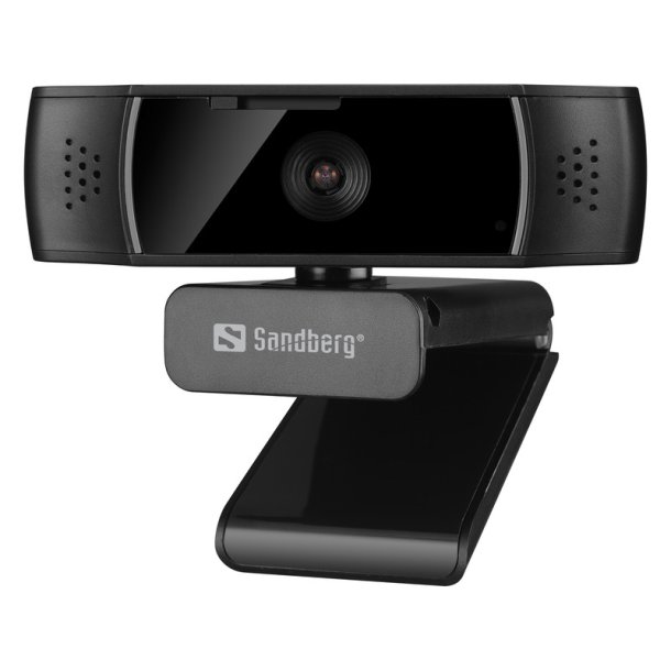 Sandberg USB Webcam Autofocus DualMic - Full HD webkamera med privatlivslukker