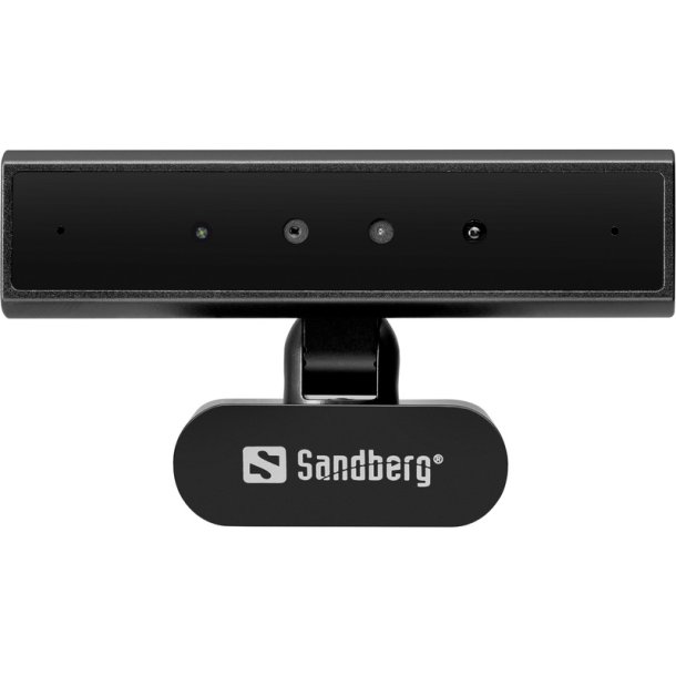 Sandberg Face Scan Webcam Mini Pro - 2K Ultra HD med ansigtsgenkendelse