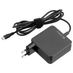 Sandberg USB-C AC Charger PD65W - hurtig oplader med 2m kabel til indend�rs brug