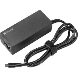 Sandberg USB-C AC Oplader PD 65W med EU og UK stik