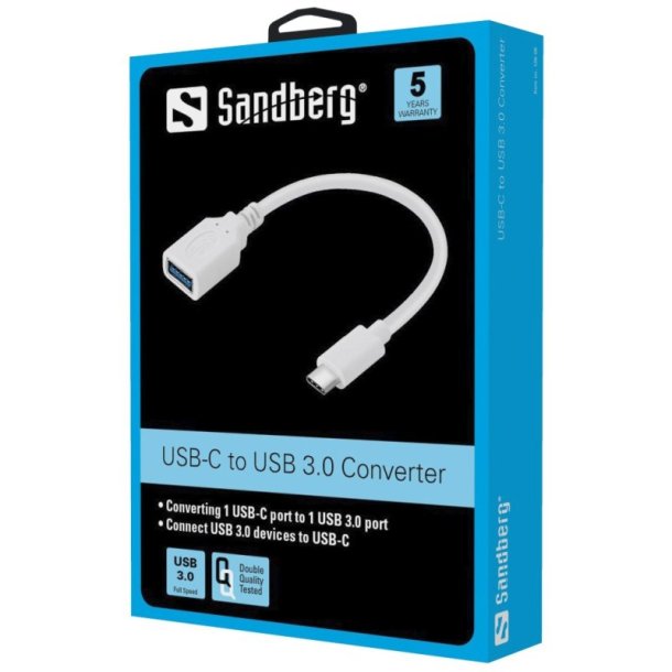 Sandberg USB-C to USB 3.0 Converter - hvid