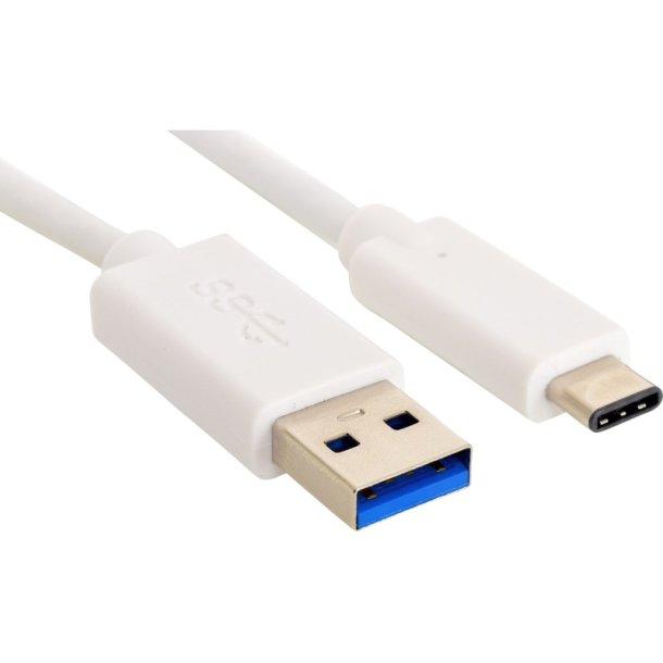 Sandberg USB-C to USB-A 3.0 Cable - hvid - 1m