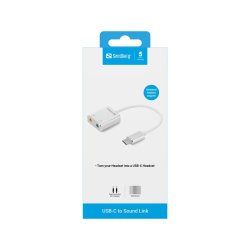 Sandberg USB-C to Sound Link - lydadapter til 3,5 mm jack