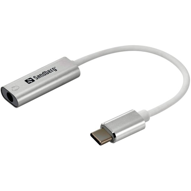 Sandberg USB-C to 3.5mm Audio Adapter - Silver