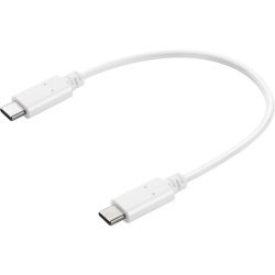 Sandberg USB-C Charge Cable 0.2m, 65W - hvid opladerkabel