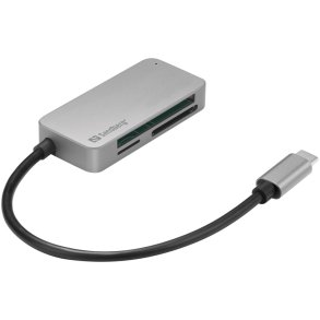 Sandberg USB-C Multi Card Reader Pro - l�s CF, SD, MicroSD og flere
