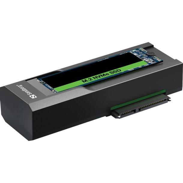 Sandberg - USB 3.2 Cloner and Dock for M2 + NVMe + SATA - SSD - Serial ATA, Serial ATA II, Serial ATA III - 2.5,3.5,M.2 