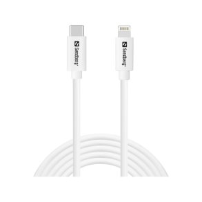 Sandberg USB-C til Lightning MFi-kabel, 2 meter - hvid