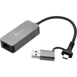 Sandberg USB-C/A 2.5 GbE RJ45 Adapter - hurtig netv�rksforbindelse