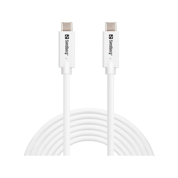 Sandberg USB-C til USB-C kabel 3.2 Gen2 100W - 3 meter