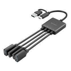 Sandberg USB-C/A til 2A+2C Splitter - udvid dine USB-porte nemt