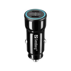 Sandberg - Car Charger 2xUSB-C PD40W Saver - Smartphone - Cigar lighter - 2 - Power Delivery - Auto - Over current, Shor