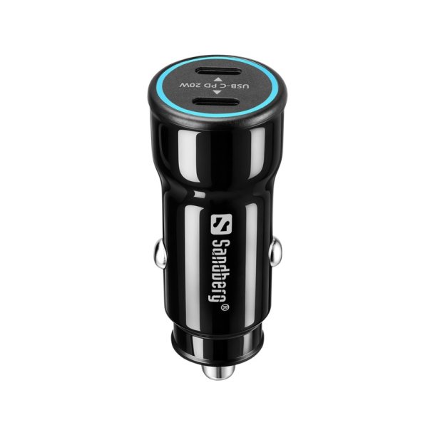 Sandberg - Car Charger 2xUSB-C PD40W Saver - Smartphone - Cigar lighter - 2 - Power Delivery - Auto - Over current, Shor