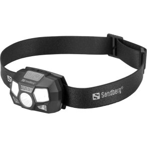 Sandberg Headlamp 5in1 Recharge Sensor - genopladelig pandelampe med bev�gelsessensor
