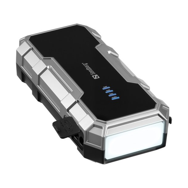 Sandberg - Car Jumpstarter Powerbank 7200 - 1000 A - Grey, Black - Light - 2 - IP60 - 400 A