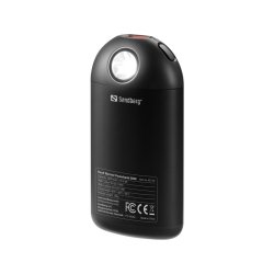 Sandberg - Hand Warmer Powerbank 5000 - Battery operated hand warmer - Black - 55 &deg;C - Battery level, Temperature - 48 m