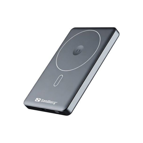 Sandberg - 3in1 Magnet Powerbank 5000 Pro - 1 - Grey - Mobile phone/Smartphone - TFT - USB - 5000 mAh