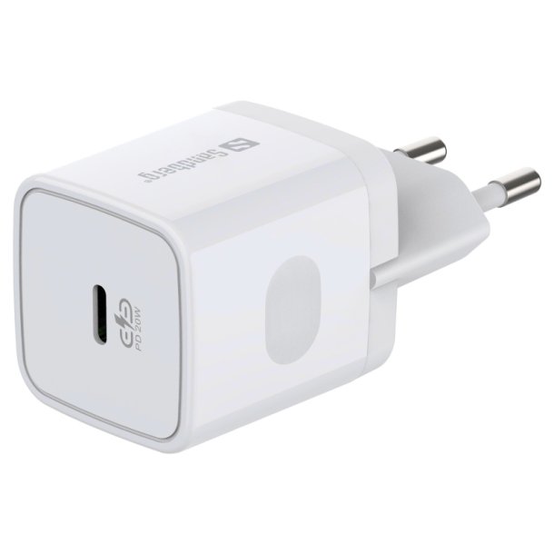 Sandberg USB-C AC Charger PD20W - hvid - EU