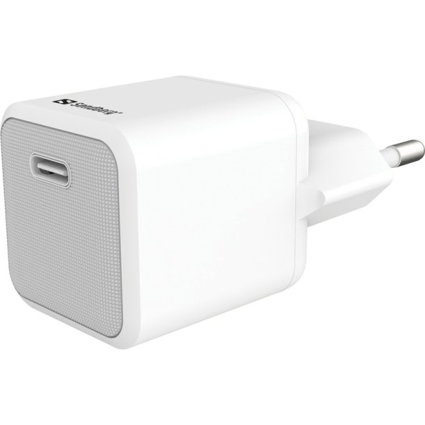 Sandberg USB-C 20W Charger - kompakt oplader med EU-stik og USB-C kabel