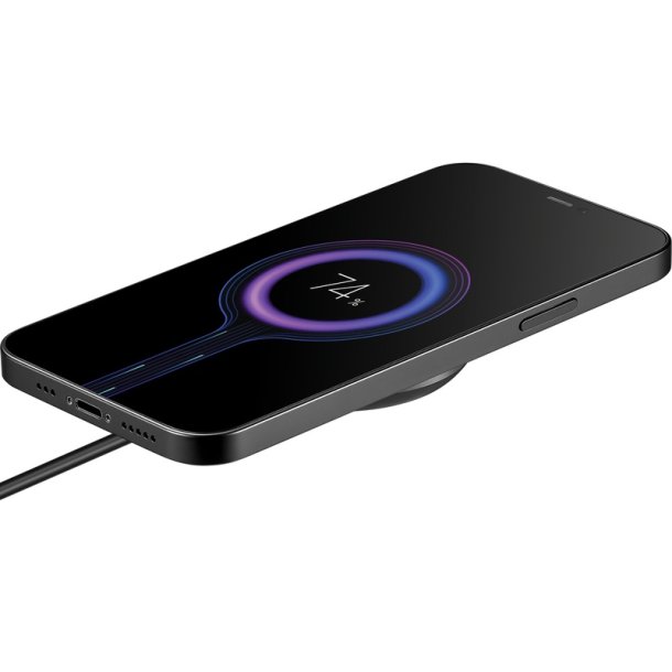 Sandberg Wireless Charger Magnet Qi2 15W - hurtig tr�dl�s oplader i aluminium
