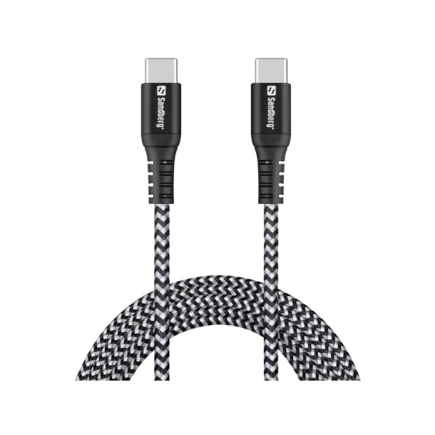Sandberg Survivor USB-C Kabel 2M 100W - Forst�rket med Kevlar
