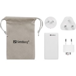Sandberg 4in1 TravelCharger 65W - universaloplader til rejsen i hvid