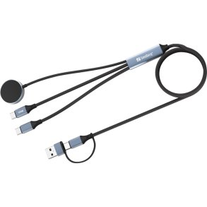 Sandberg 3in1 Travel Charge Cable 100W - USB-A, USB-C og MagSafe i �t kabel