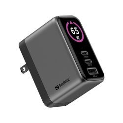 Sandberg Travel Charger PD65W Display - universel rejselader med display