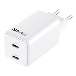 Sandberg AC Charger USB-C PD 65W - hurtiglader med 3m kabel til laptop og mobil