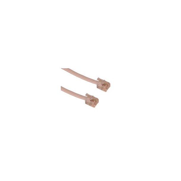 Sandberg Phone Cable RJ11-RJ11 - hvid - 5m