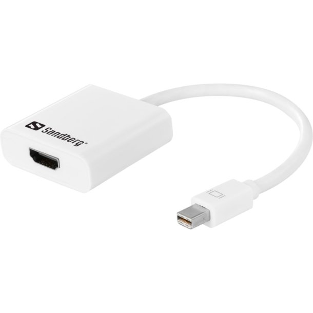 Sandberg Mini DisplayPort to HDMI Adapter - hvid