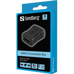 Sandberg HDMI 2.0 Hun/Hun Adapter - sort koblingsled til HDMI-kabler