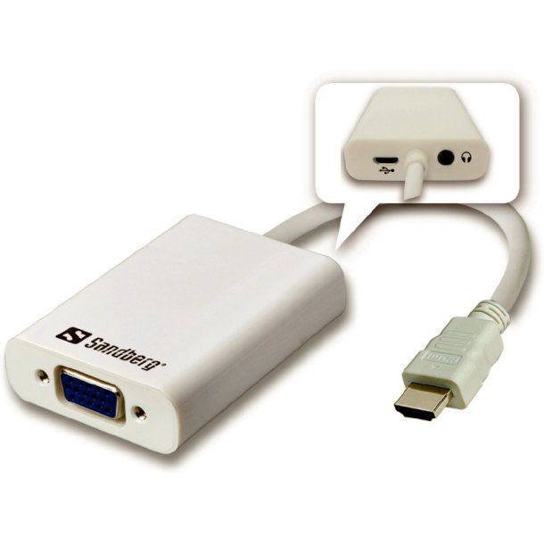 Sandberg HDMI to VGA+Audio Converter