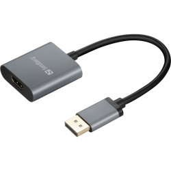 Sandberg - DisplayPort 1.4 to HDMI 2.0 4K Adapter - 0 m - DisplayPort - HDMI Type A (Standard) - Male - Female - 1.4