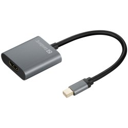 Sandberg - Adapter MiniDP1.4>HDMI2.0 4K60 - Mini DisplayPort - HDMI Type A (Standard) - Male - Female - 1.4 - 3840 x 216