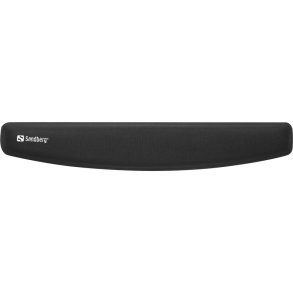 Sandberg - Memory Foam Wrist Rest 48cm - Memory foam, Polyester - Sort - 79 mm - 22 mm - 470 mm - 230 g