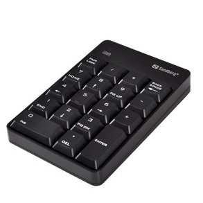 Sandberg Keypad 2 - numerisk tastatur tr�dl�s - sort