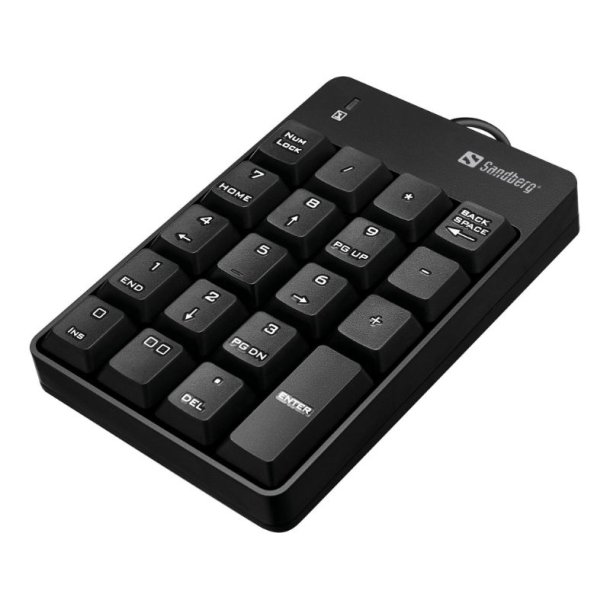 Sandberg keypad - numerisk tastatur - kablet - sort