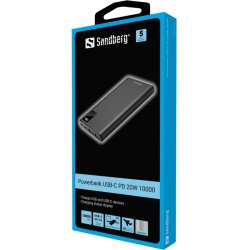Sandberg Powerbank - USB-C PD 20W 10000 mAh