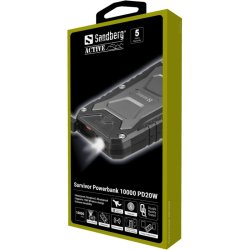 Sandberg Powerbank - Survivor 10000 mAh PD20W