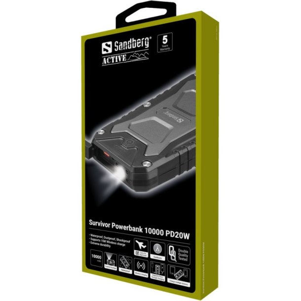 Sandberg Powerbank - Survivor 10000 mAh PD20W