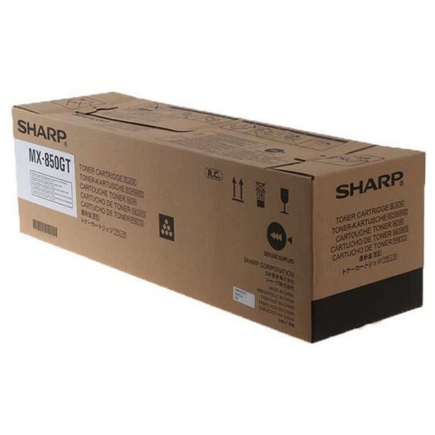 Sharp MX-850GT - original toner - 120000 sider - Sort