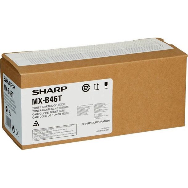 Sharp MXB46T - original toner - 25000 sider - Sort