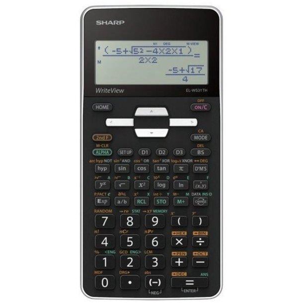 Sharp Lomme Regnemaskine EL-W531XHBSL - Basis calculator - Batteri